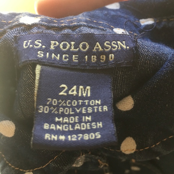⭐️HP ⭐️US POLO ASSN Adorable Baby Dress - Picture 3 of 5